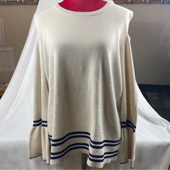 Lane Bryant Sweaters - Lane Bryant Cream Knit Top